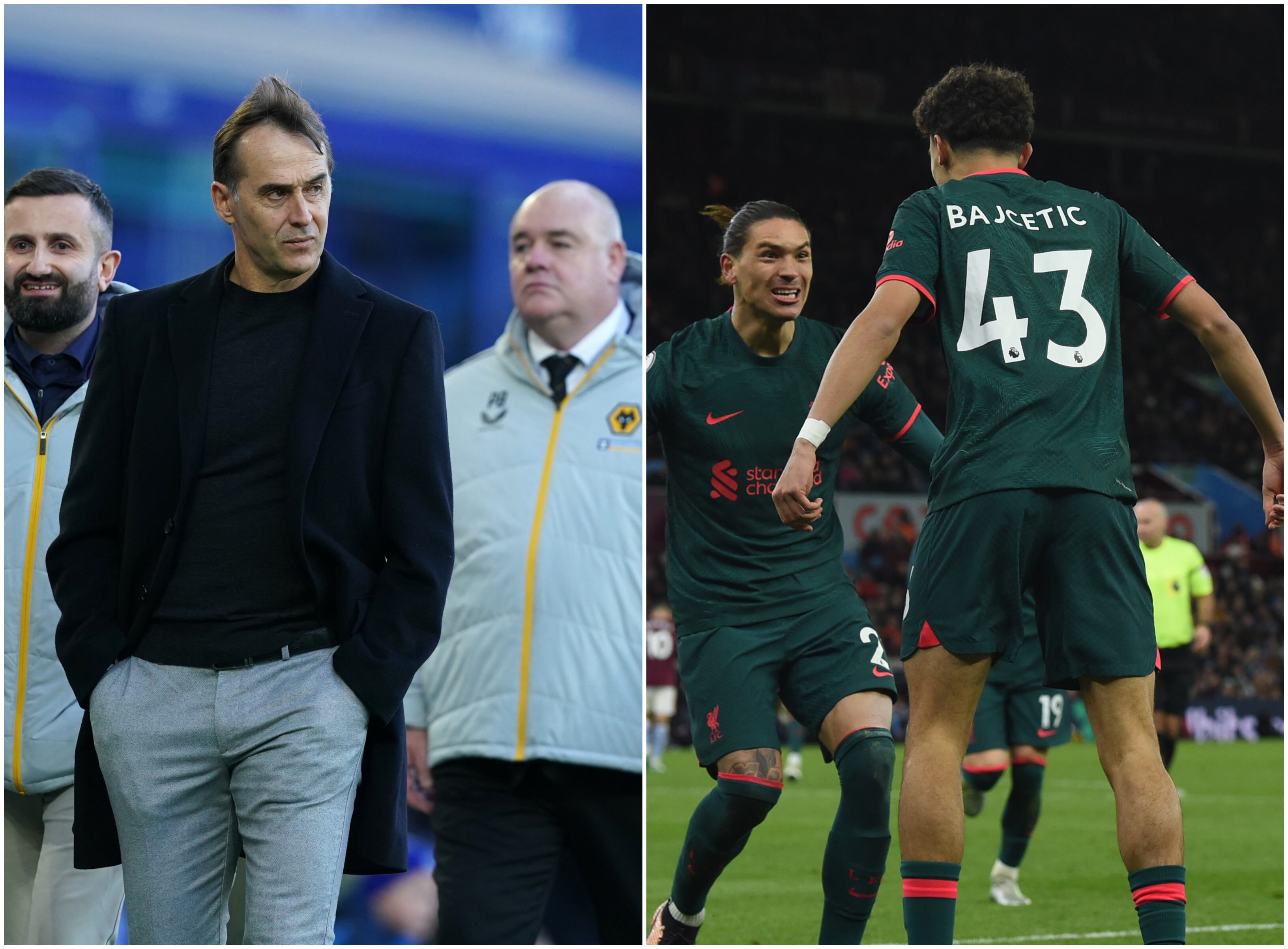 Julen Lopetegui y Stefan Bajcetic, protagonistas del Boxing Day (Getty Images).