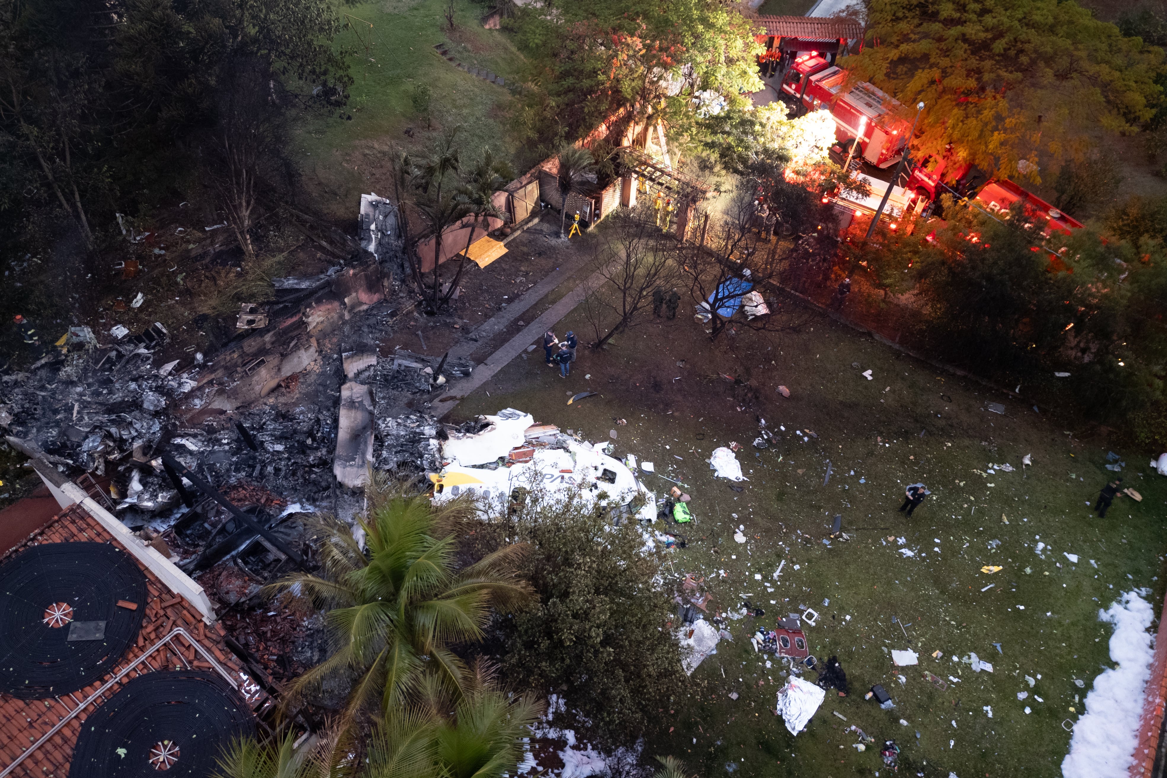 El avión siniestrado en Brasil con 62 pasajeros a bordo. Archivo.