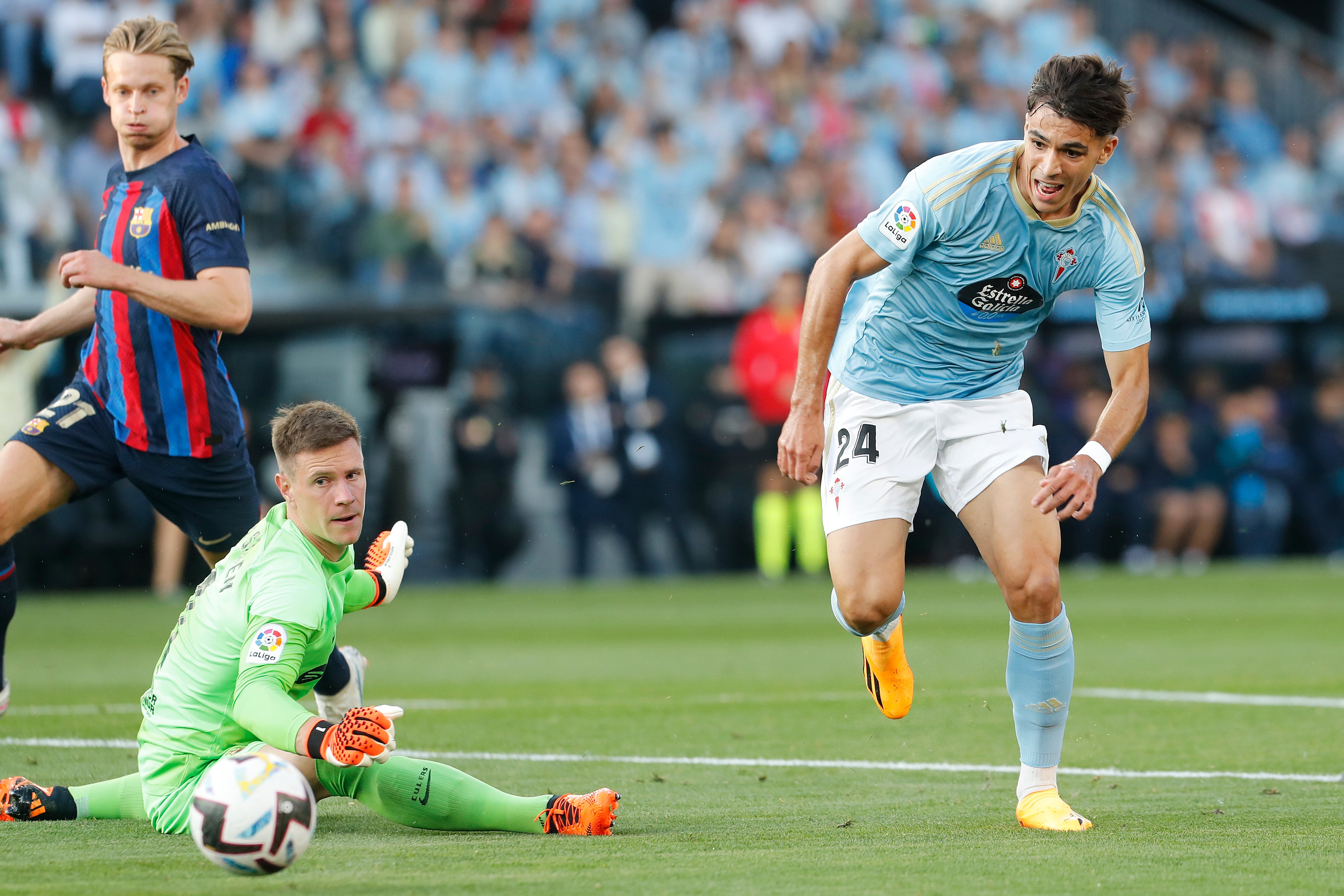 Partido enter FC Barcelona y Celta de Vigo. EFE/Salvador Sas