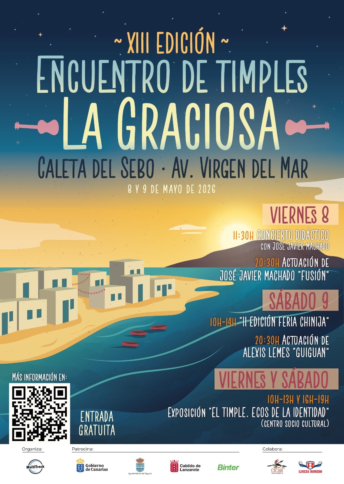 Teguise presenta la XIII Edición del Encuentro de Timples de La Graciosa