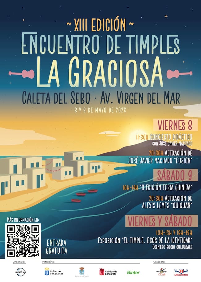 Teguise presenta la XIII Edición del Encuentro de Timples de La Graciosa