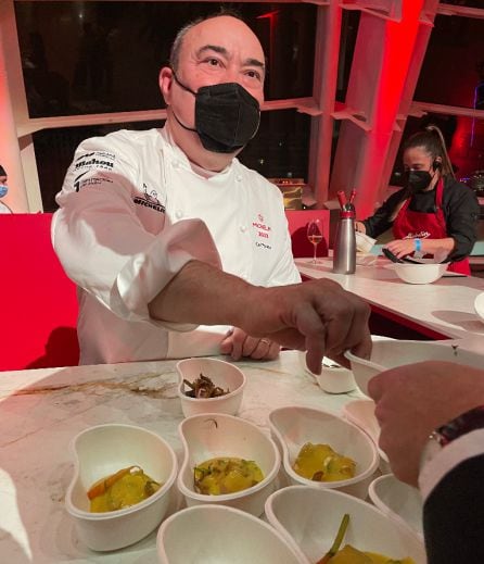 Miguel Barrera de Cal paradís: conejo con zanahoria escabechada y setas