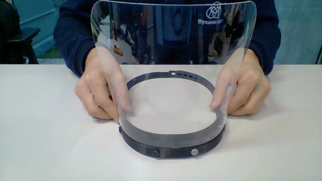 Pantalla fabricada por el consorcio de empresas. 