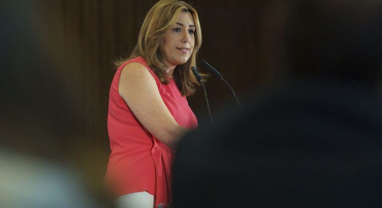 Susana Díaz, en un acto este martes en Sevilla