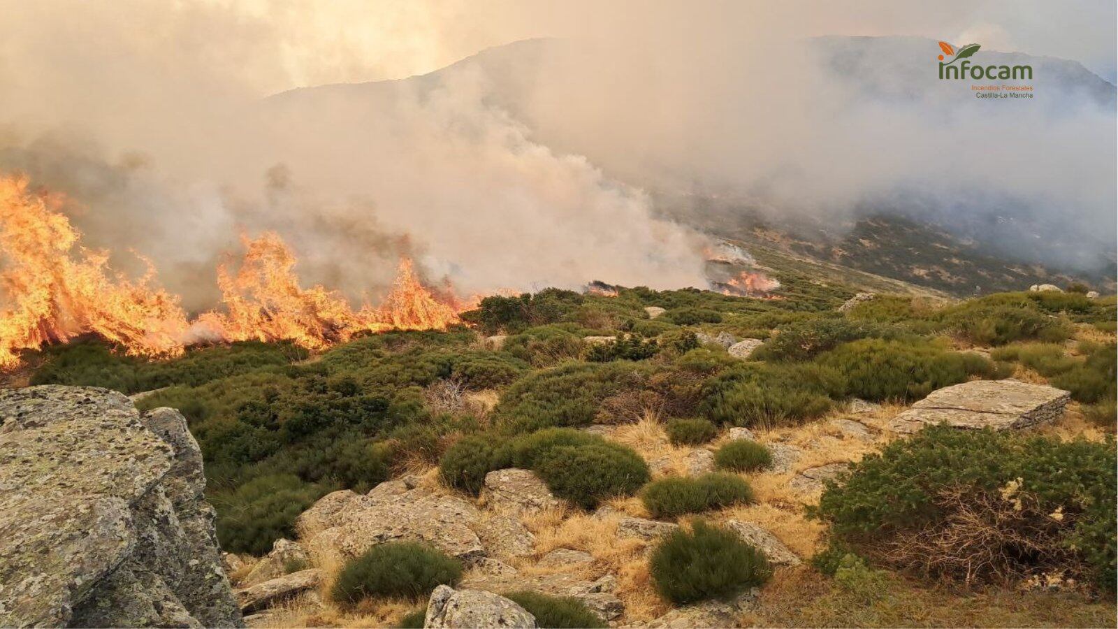 Incendio en el Pico del Lobo