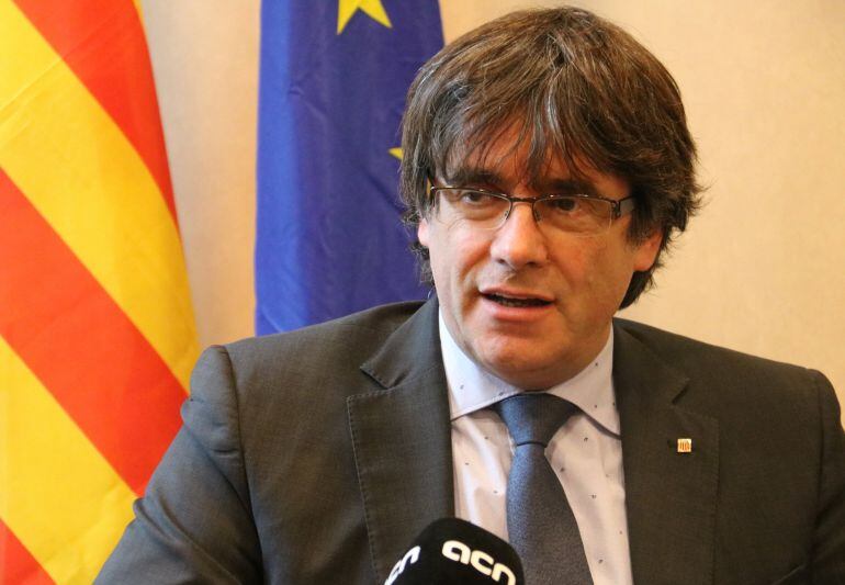 El president Carles Puigdemont en una entrevista amb l&#039;ACN el 10 de novembre del 2017. (Horitzontal)