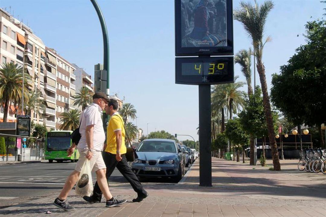 Altas temperaturas en España. 