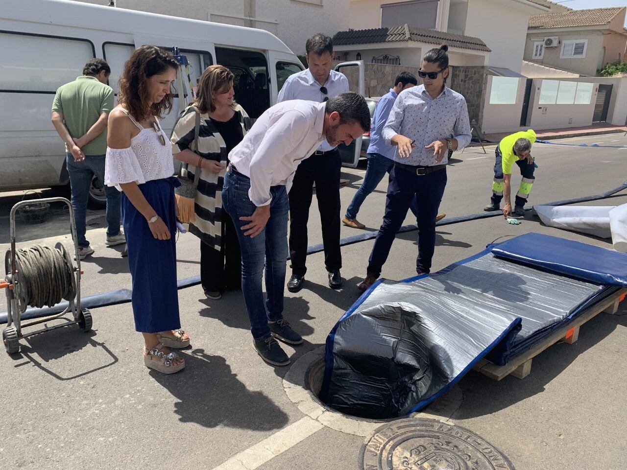 Obras de saneamiento en el municipio de San Javier