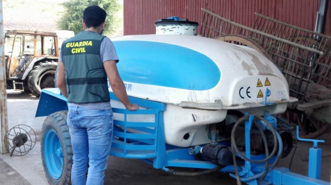 Parte de la maquinaria agrícola robada y ya recuperada.