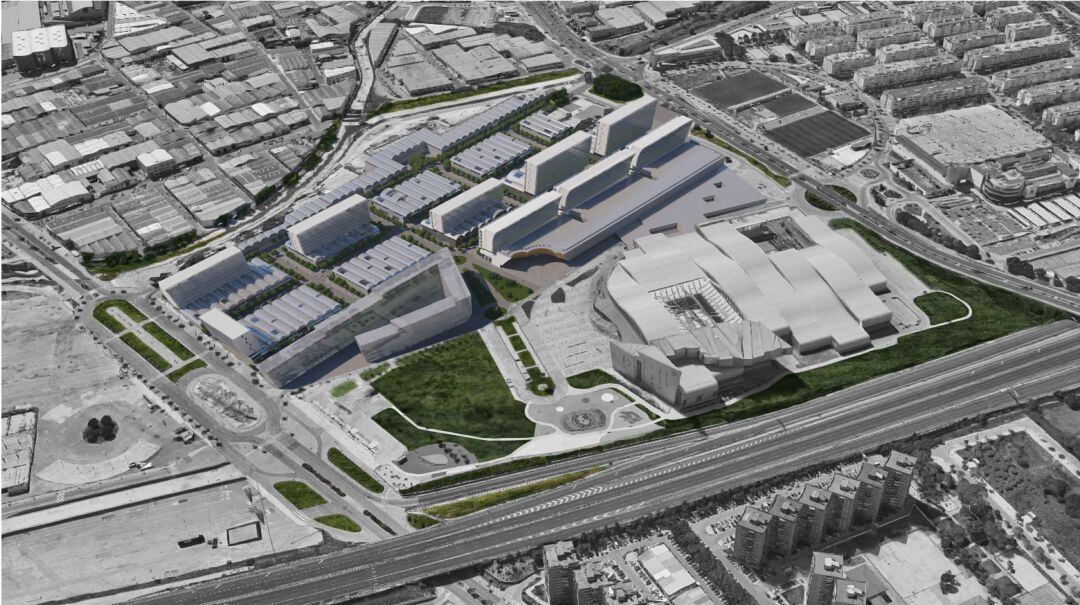 Imagen del proyecto urbanístico en el real de la feria de Cortijo de Torres