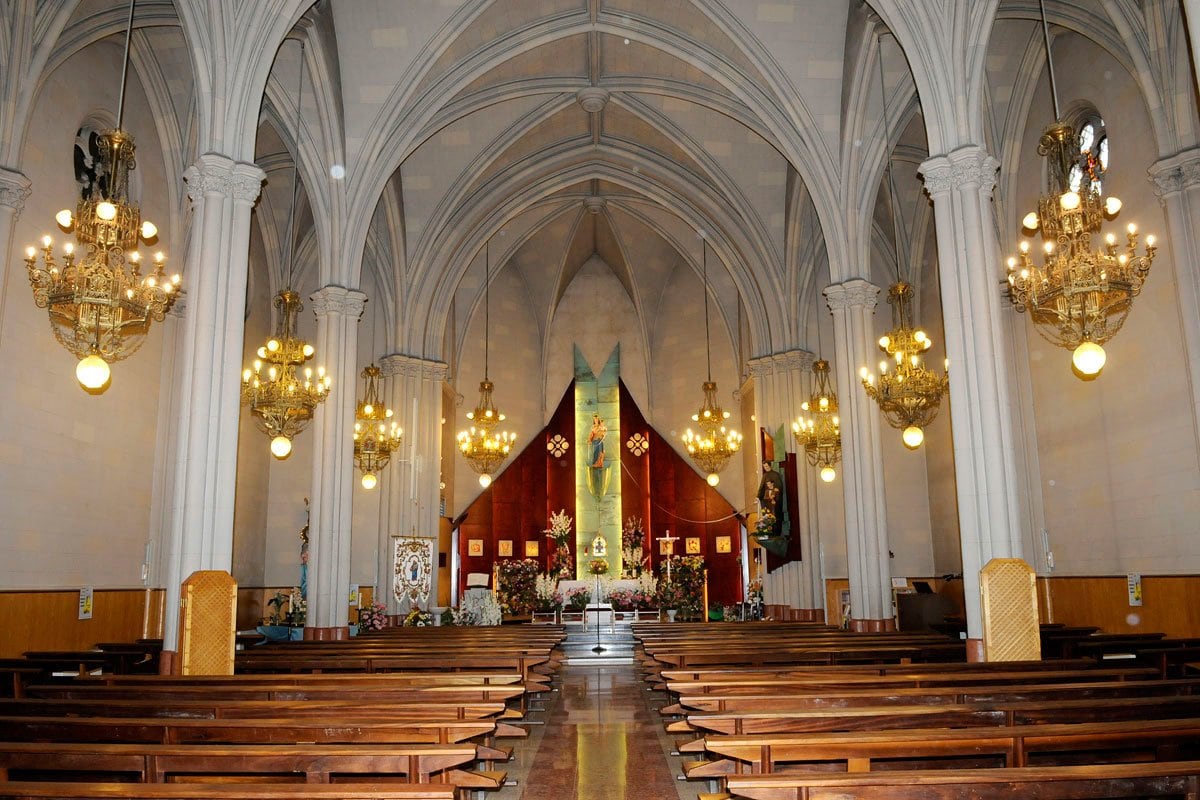 Interior de la iglesia de María Auxiliadora