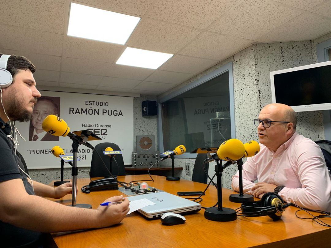 Jose Manuel Baltar en el estudio Ramón Puga