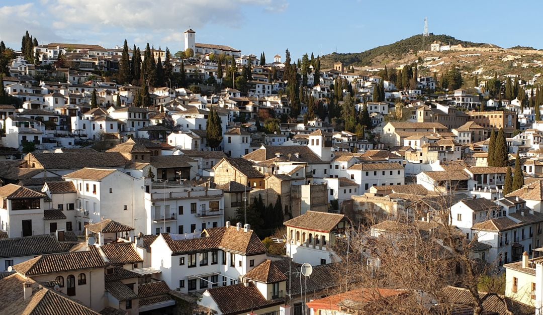 Vista del barrio del Albaicín (Granada)