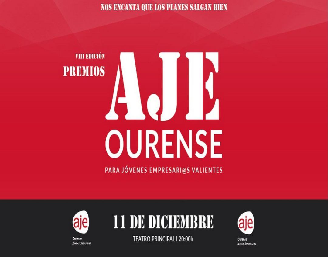 Cartel Premios AJE 2019