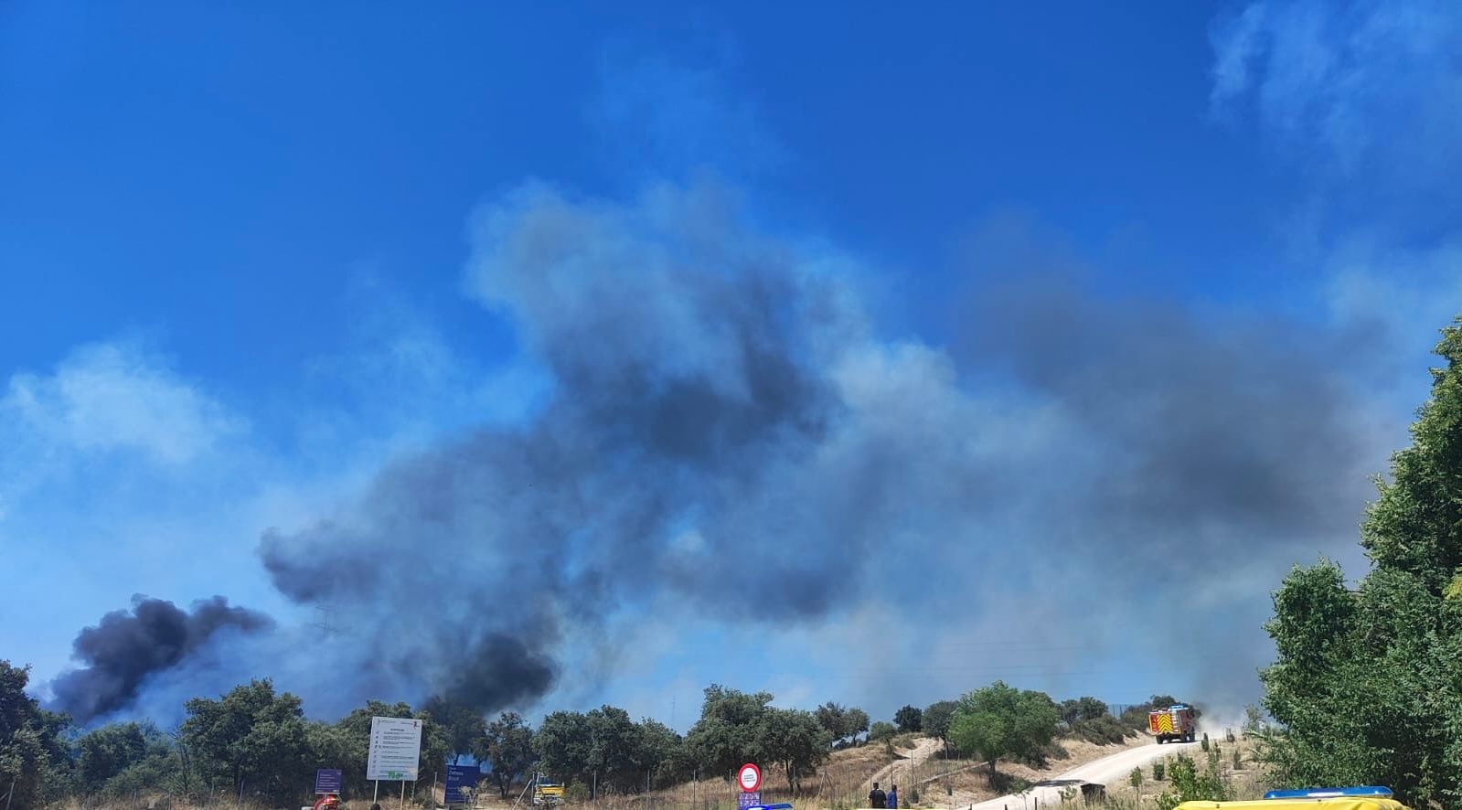 Incendio en la Dehesa Boyal de San Sebastián de los Reyes