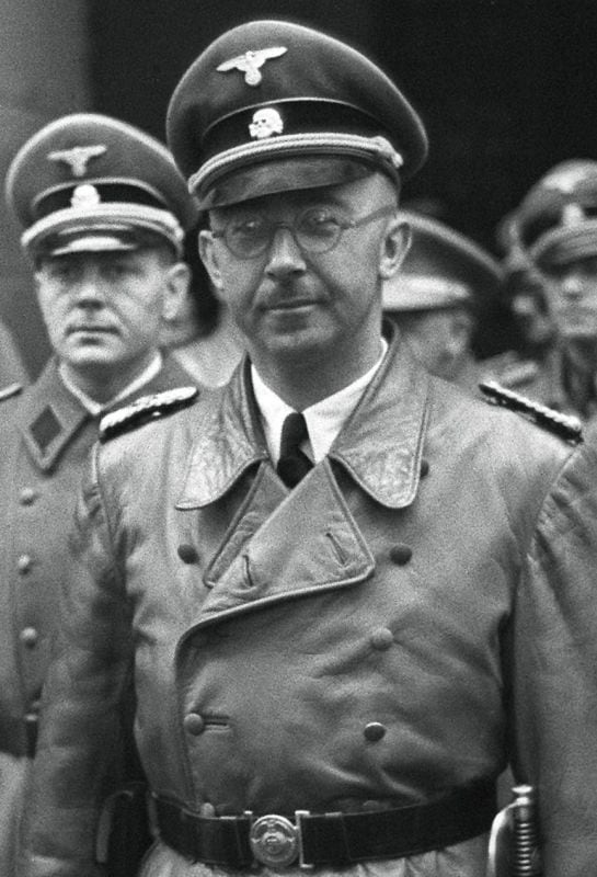 El tercero del Partido Nazi de Alemania, Heinrich Himmler.