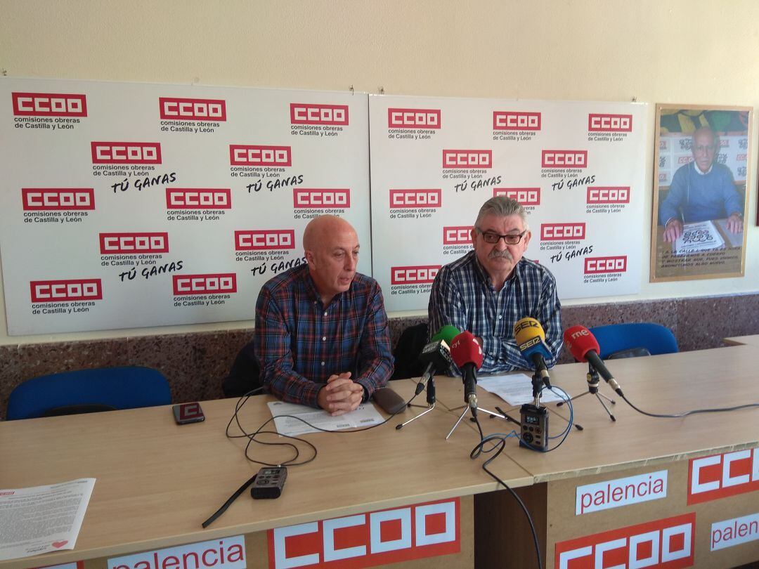  Jesús Lorenzo y David Cuenca del sector ferroviario del sindicato CCOO