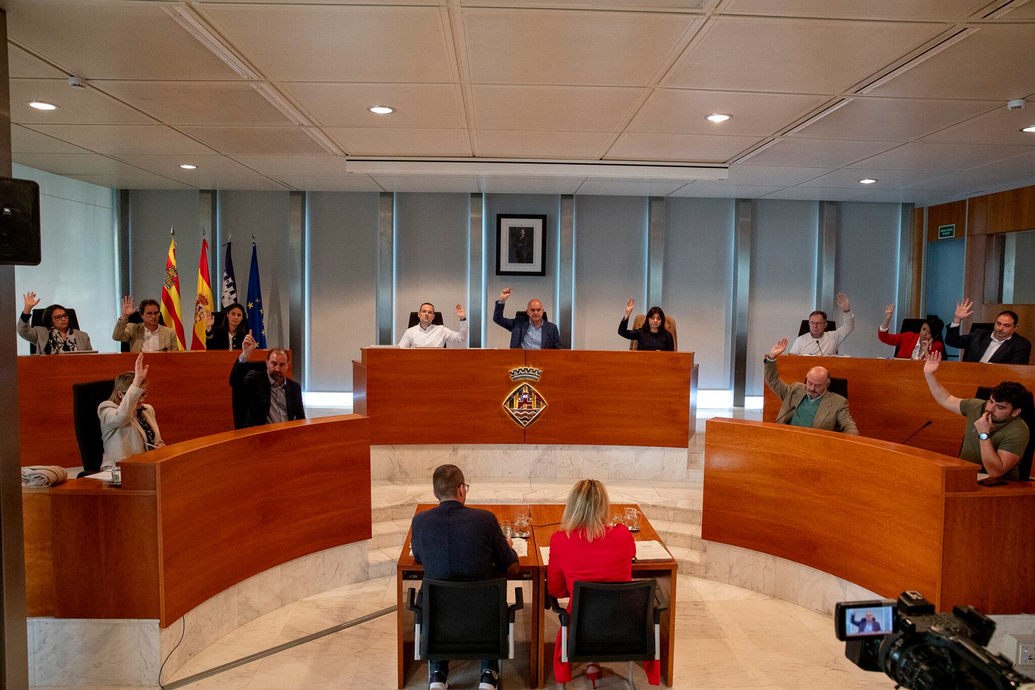 Imagen del pleno del Consell