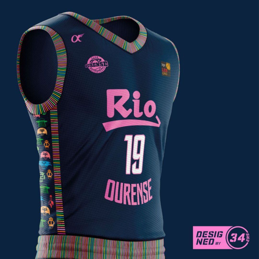 Una nueva equipación para el Club Ourense Baloncesto sobre el Entroido ourensano del diseñador Pablo Álvarez, revoluciona el mercado.