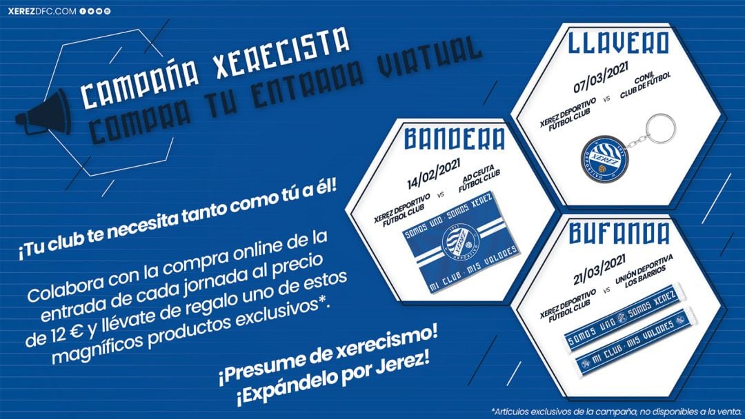 Campaña lanzada por el Xerez DFC para los últimos partidos en Chapín