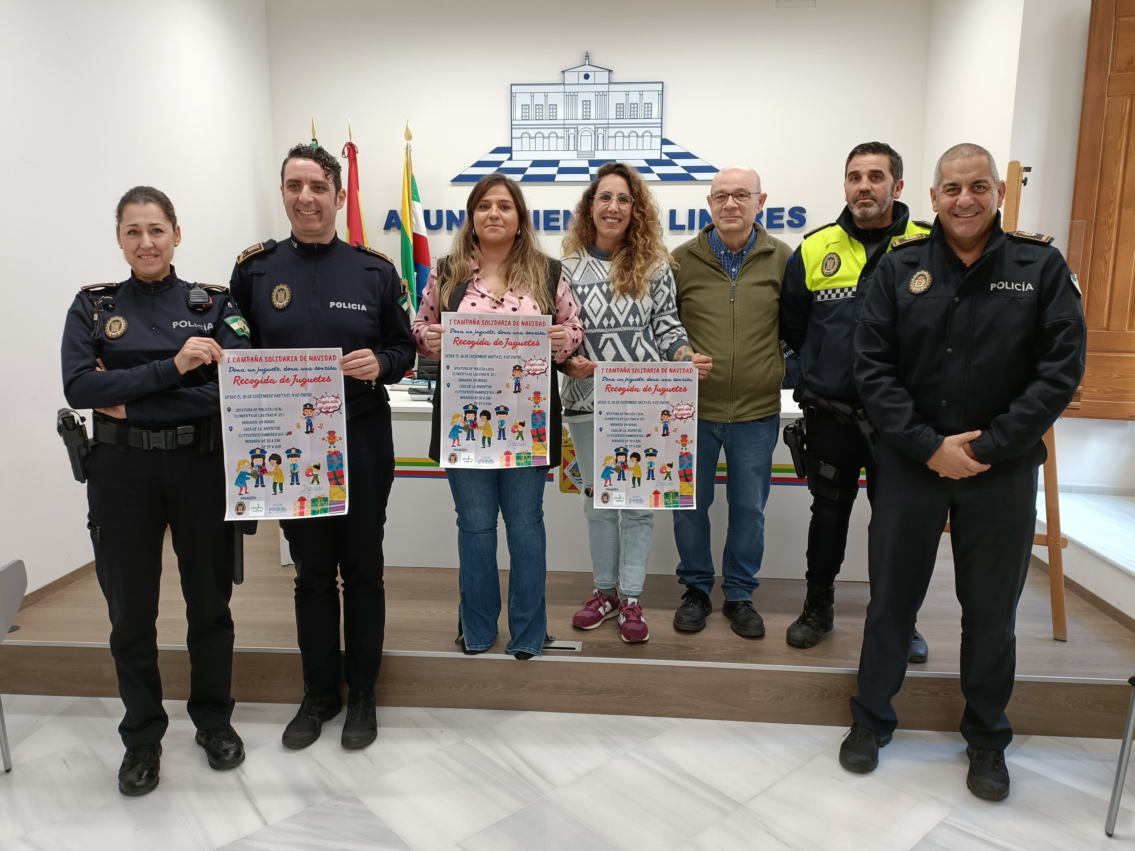 Presentación de la Primera Recogida de Juguetes de Policía Local de Linares.