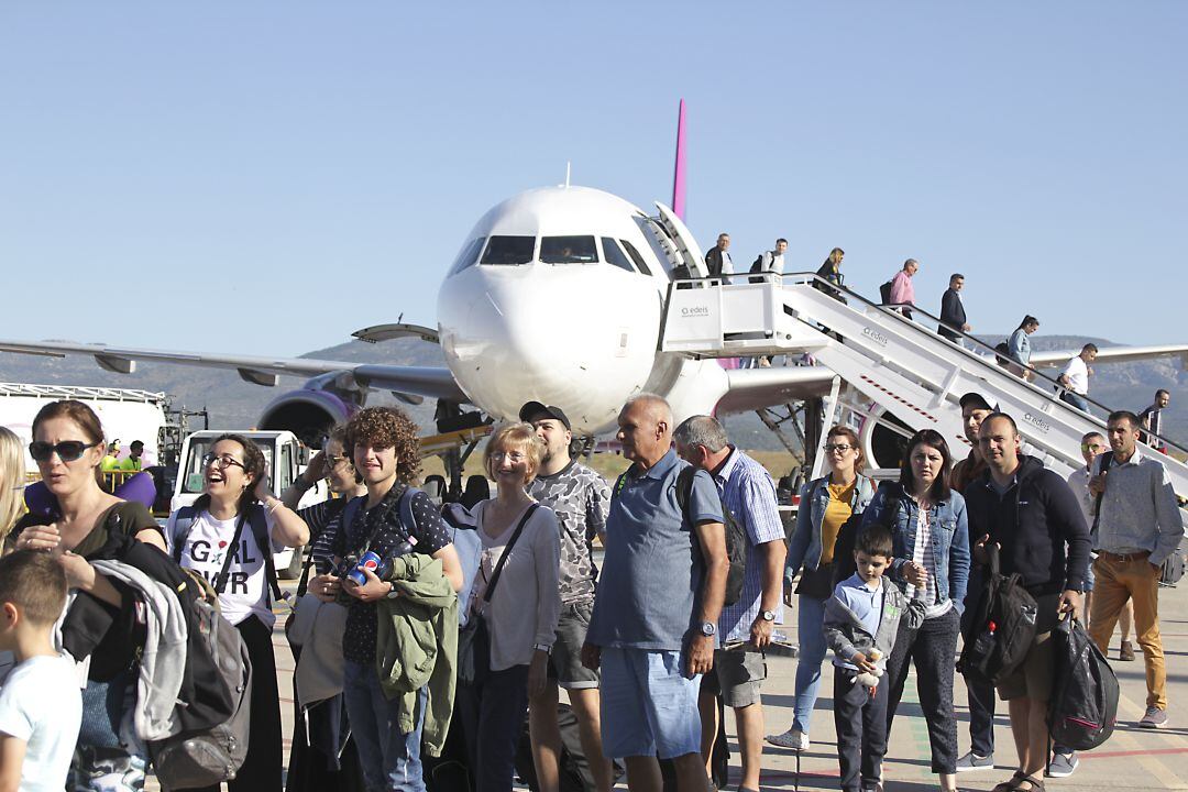 Pasajeros de Wizz Air en el Aeropuerto de Castellón