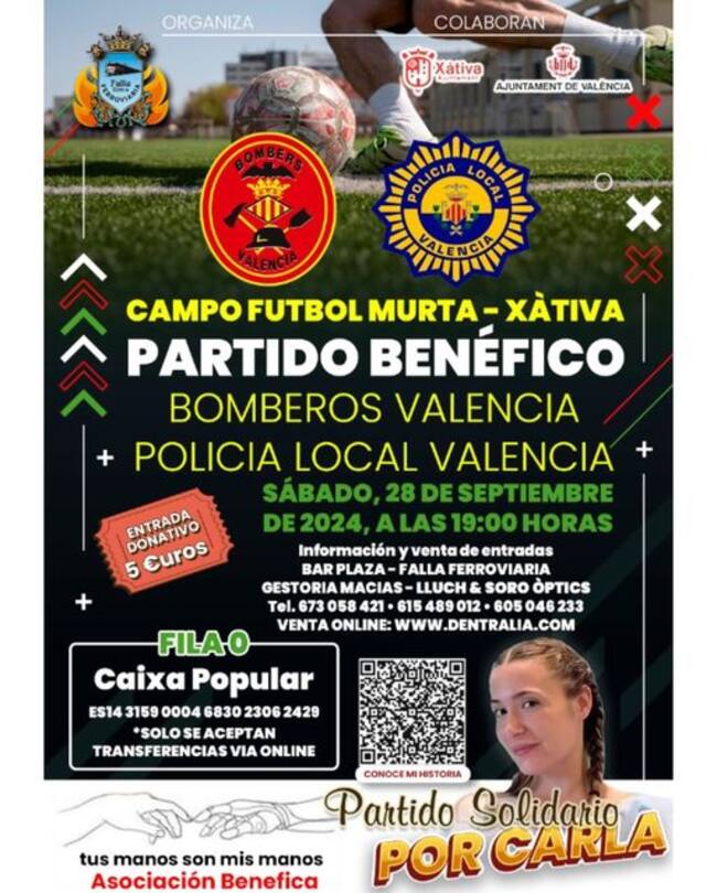 Cartel del acto a beneficio de la fundación "Tus manos son mis manos"