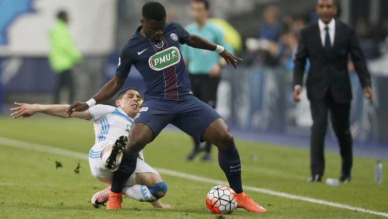 El jugador del PSG Serge Aurier.