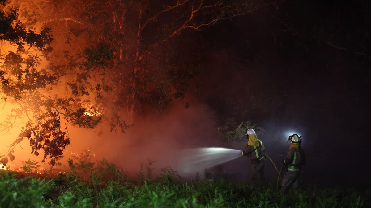 Declarado en nivel 1 un incendio en montes de Villablino