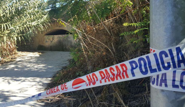 Lugar donde apareció el joven fallecido en Peal de Becerro