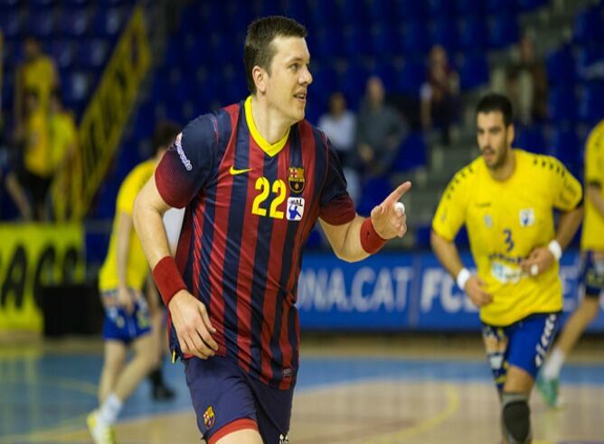 Los jugadores del Barcelona se dieron un atracon de goles ante Bidasoa