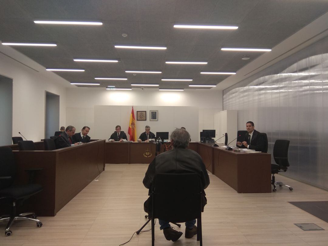 El acusado en el momento del juicio en la Audiencia de Palencia