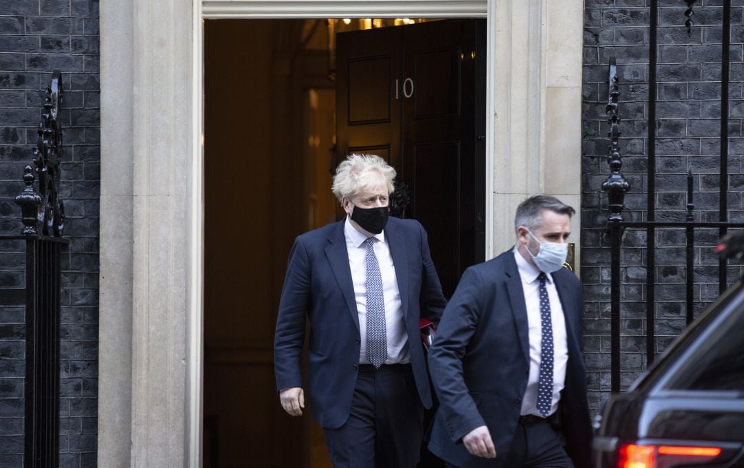 Boris Johnson en Downing Street.