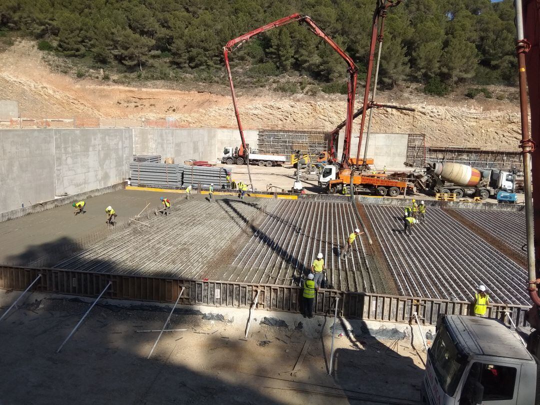 Imagen de archivo de las obras en la planta de triaje de Ca na Putxa.