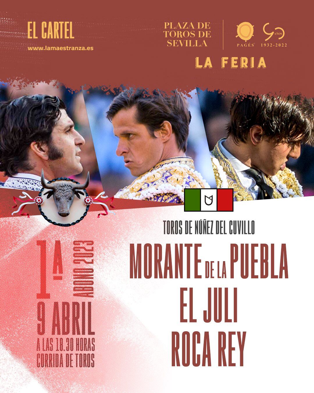 Morante, El Juli y Roca Rey, primer cartel de la temporada taurina en Sevilla