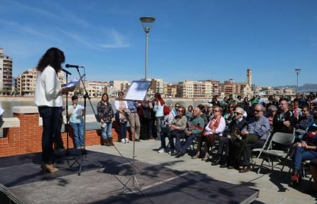 Un moment de l&#039;acte d&#039;homenatge a les víctimes de la guerra civil a Tortosa.