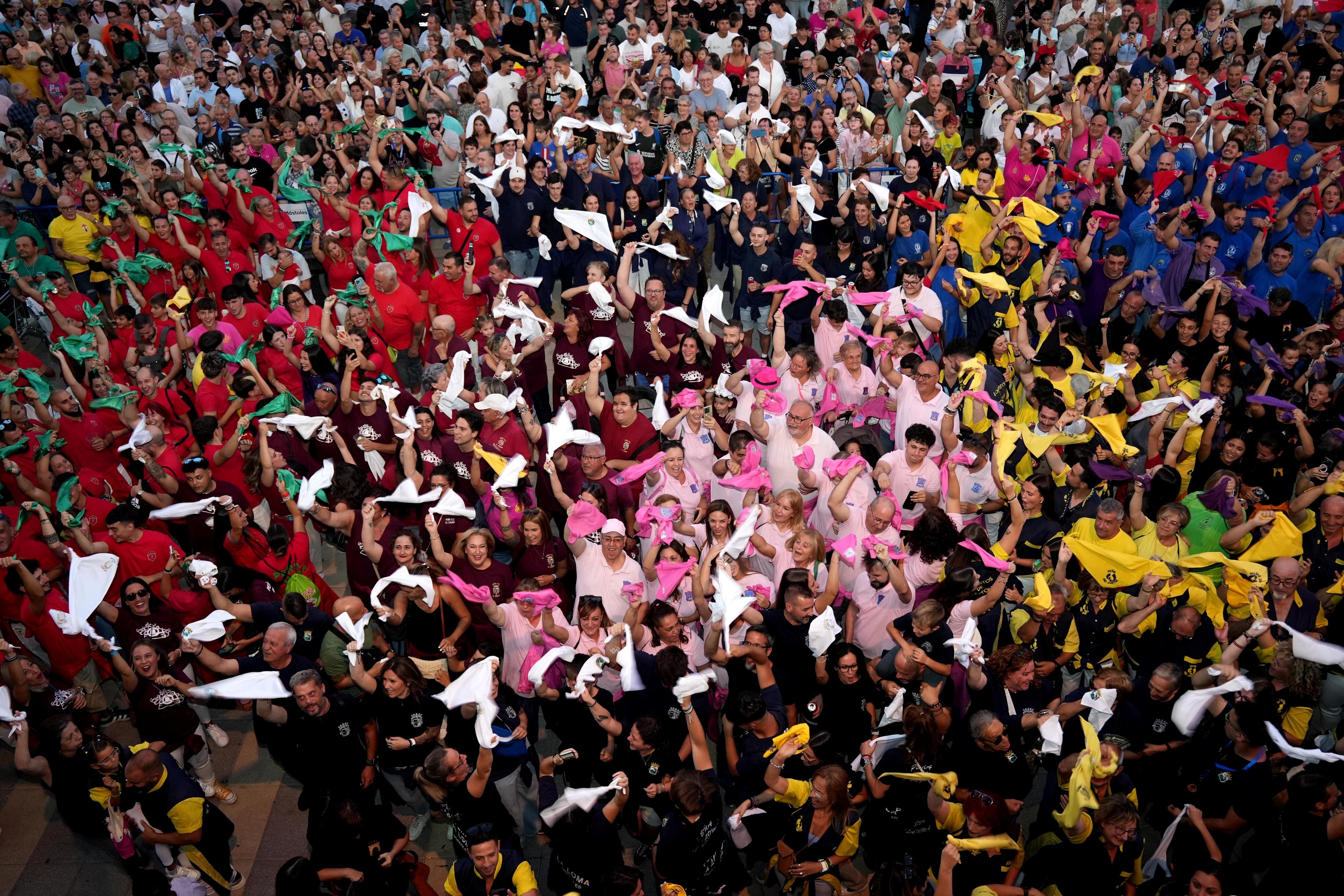 Las peñas de Móstoles durante las fiestas