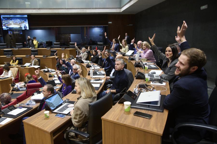 Navarra Suma se ha quedado sola en la defensa de su enmienda a la totalidad del proyecto de ley de medidas fiscales del Gobierno Chivite.