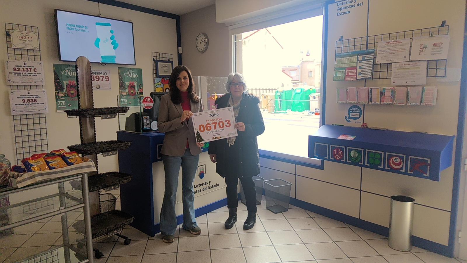 Cuatro décimos del primer premio de El Niño consignados en el estanco de San Cristóbal de Segovia