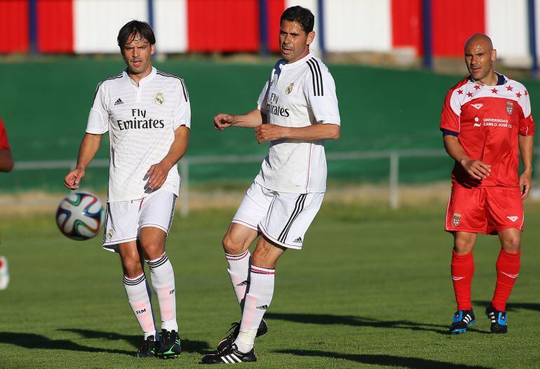 Morientes, Hierro y Movilla en la edición del año pasado