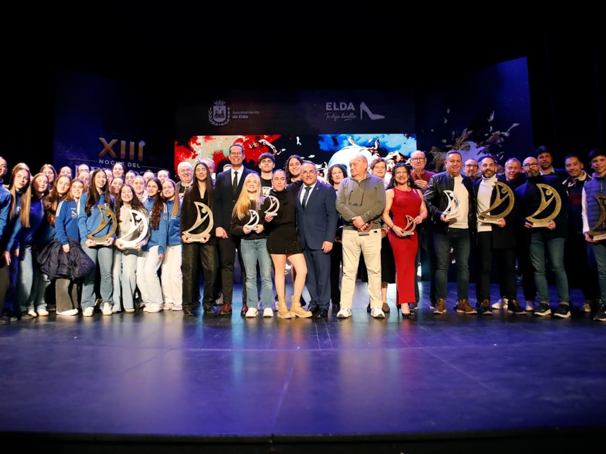 Elda reconoce a sus deportistas en la XIII Noche del Deporte Eldense