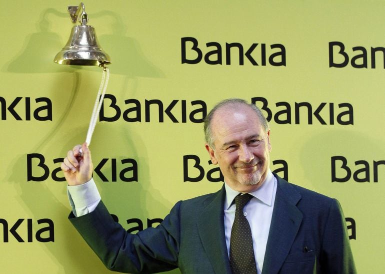 Rodrigo Rato, en el día de la salida a bolsa de Bankia