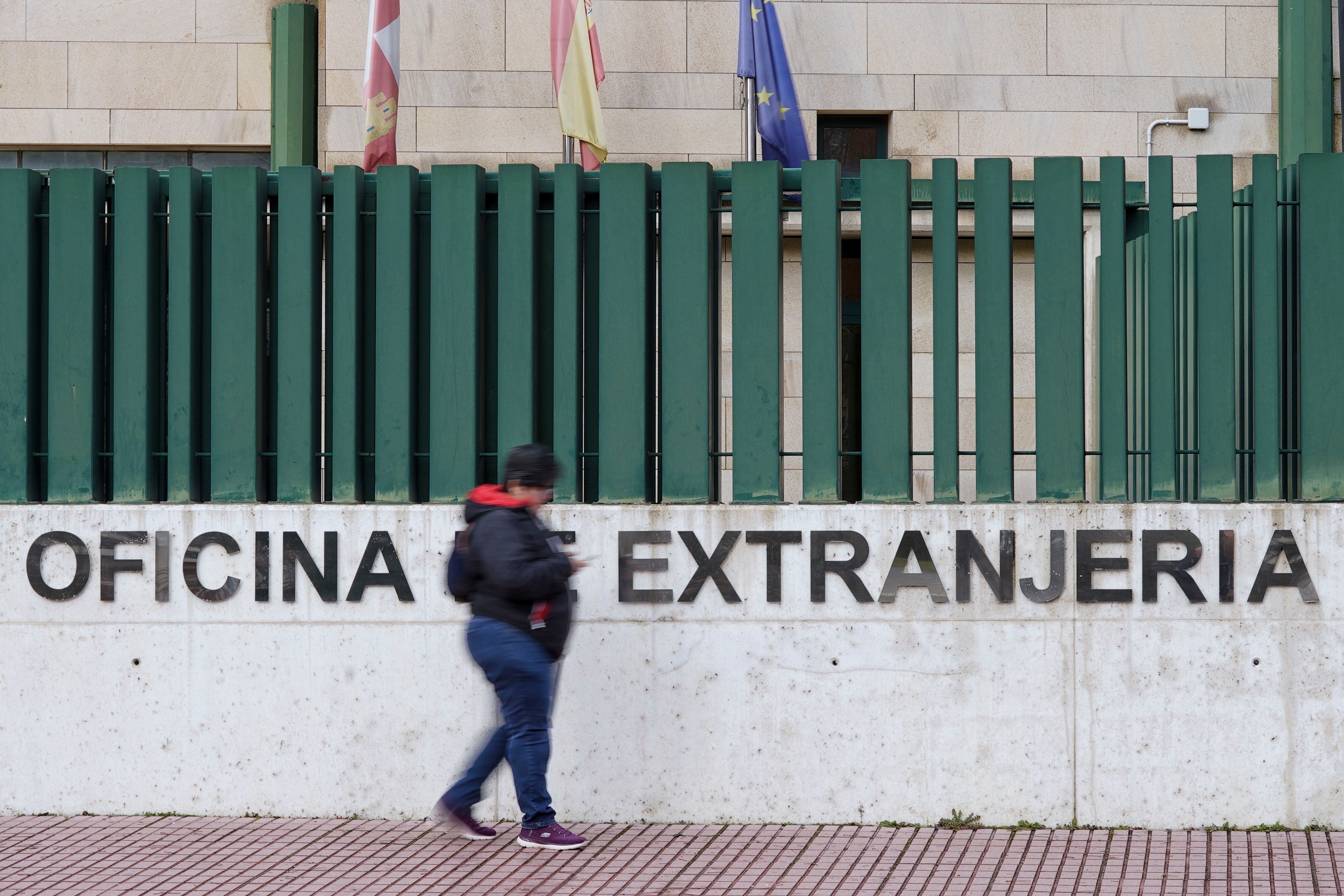 Vista de una oficina de Extranjería en Valladolid