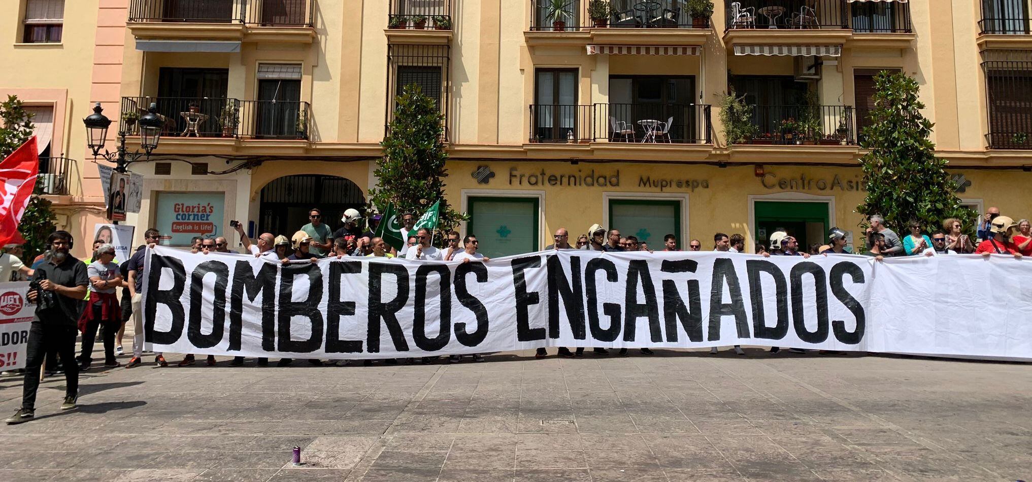 Protestas bomberos