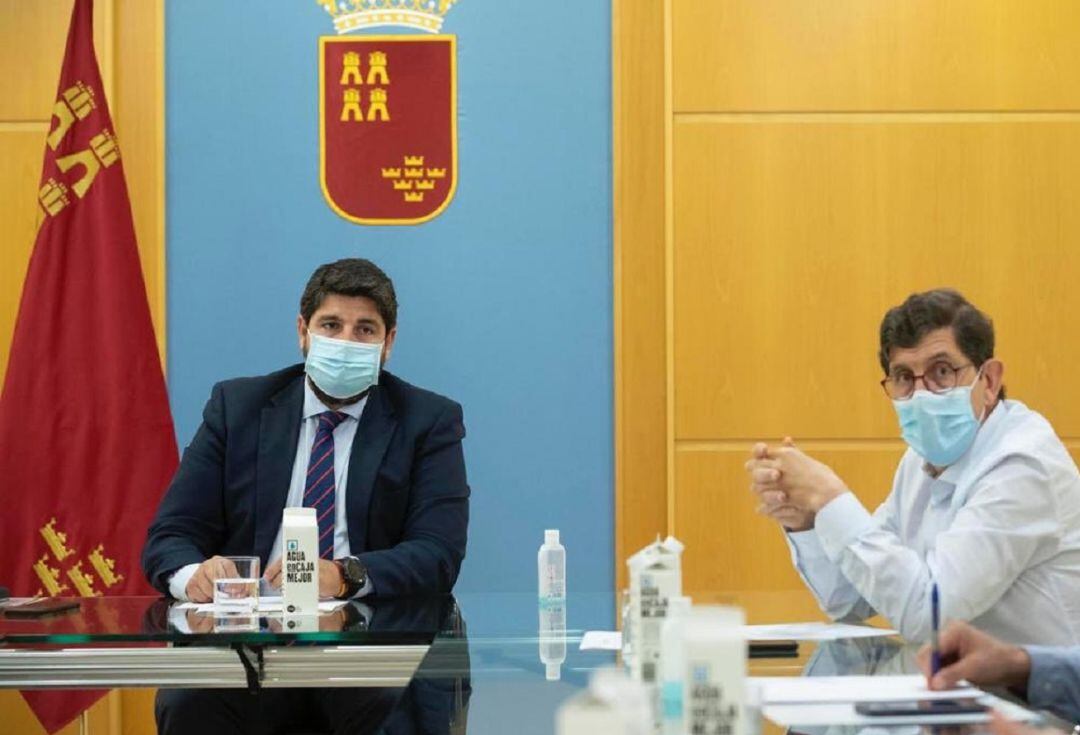 El presidente de la comunidad, Fernando López Miras