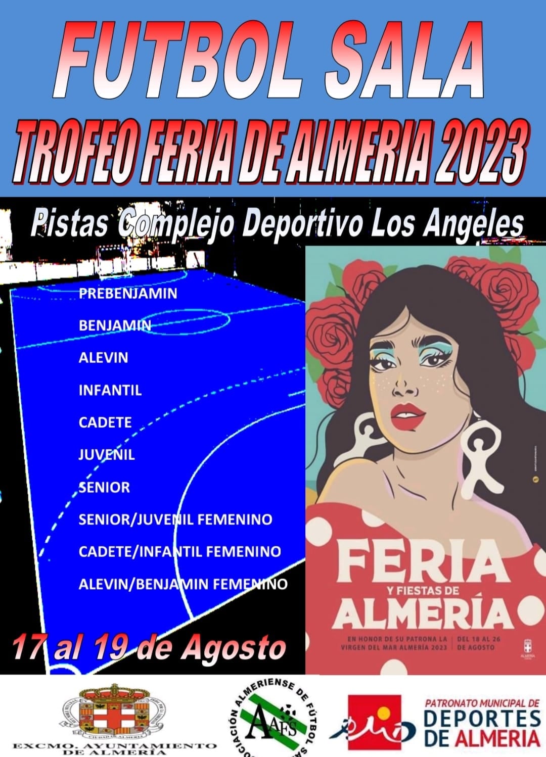 Cartel del torneo de Feria de Fútbol Sala.