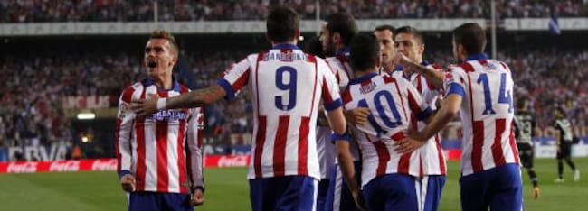 01/10/14 PARTIDO PRIMERA DIVISION ATLETICO DE MADRID - CORDOBA GOL 2-1 GRIEZMANN ALEGRIA