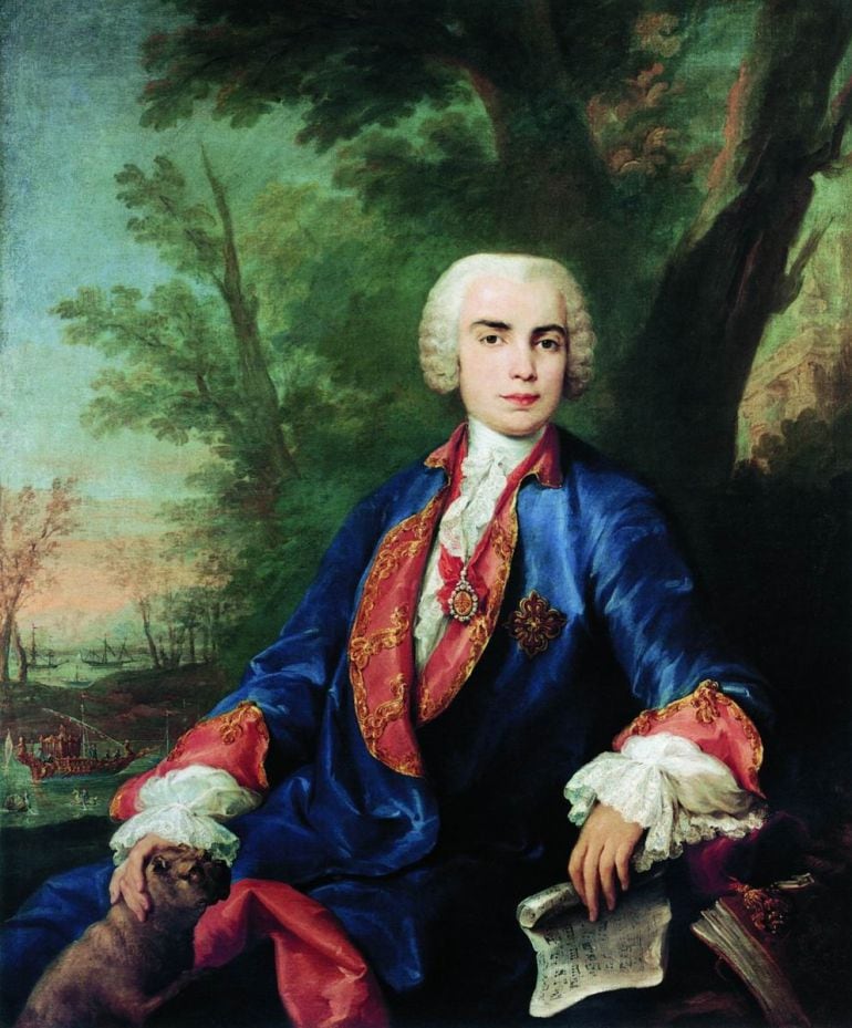 Retrato de &#039;Farinelli&#039;, Corrado Giaquinto. Hacia 1753.