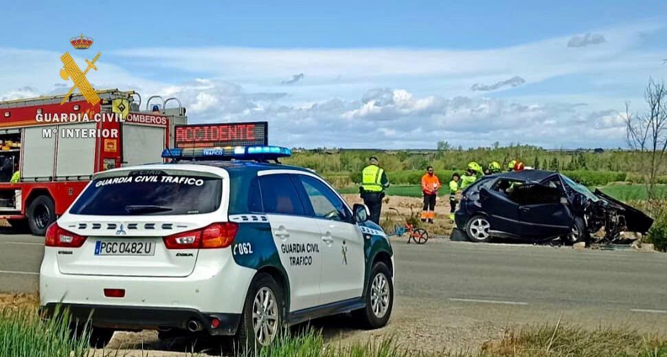 Estado en el que quedó el coche que conducía el fallecido