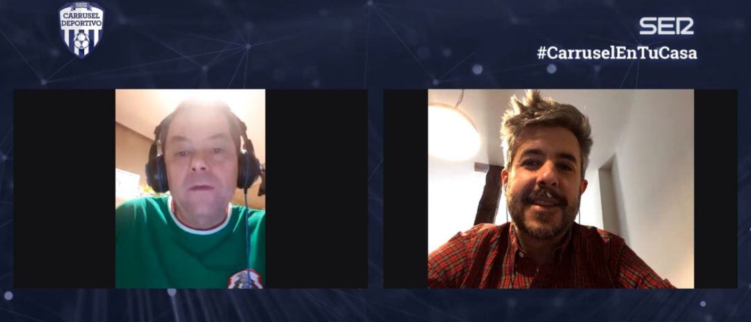 Tomás Roncer y Dani Garrido, en su charla con os oyentes de la SER.